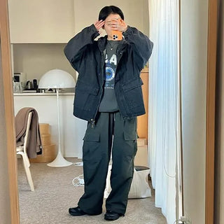 Nylon string cargo pants