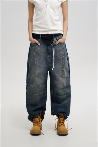 [MASONPRINCE] Workwear Structure Denim Pants