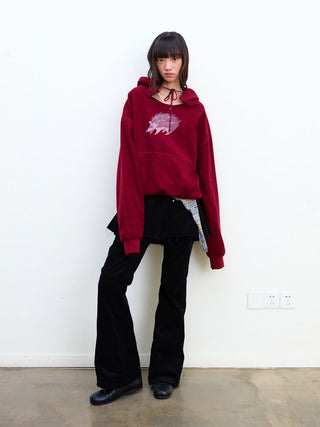 [NeverSeez] Printed Graphic Hoodie