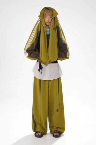 [MASONPRINCE] 90s Color Block Track Jacket & Pants Set