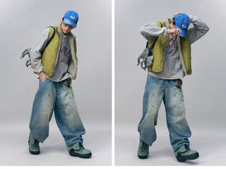 [Monterest] Reversible Fleece Stand Collar Vest