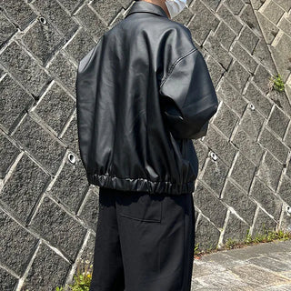 mirage balloon leather jacket