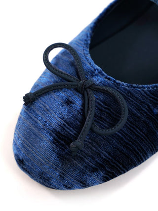 [Moromoro2] Velvet Bow Ballet Flats