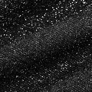 Long sleeve crewneck padded beaded mini dress