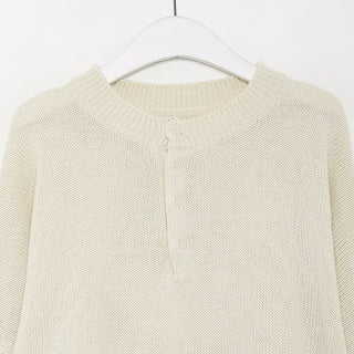 Button-up round knit