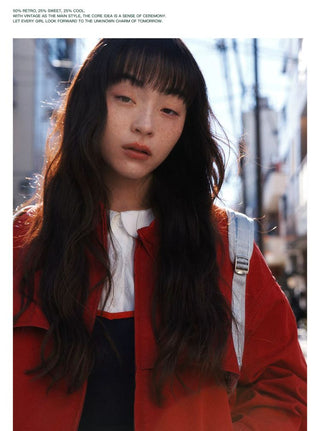 [Moromoro2] Washed Cotton Cropped Jacket