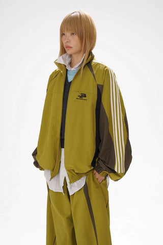 [MASONPRINCE] 90s Color Block Track Jacket & Pants Set