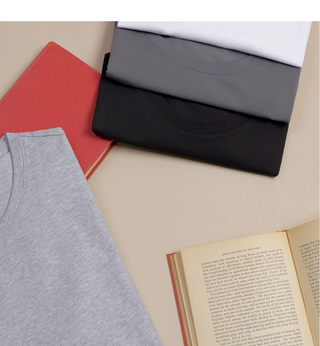 [CULTUM] Solid Basic Crewneck T-Shirt (2pcs)