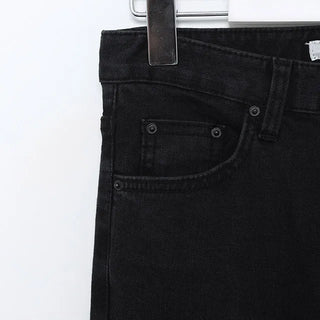 span boot black denim pants