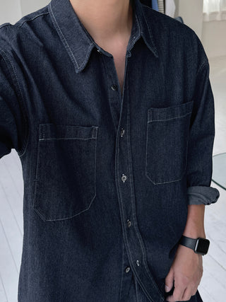 Thomas Raw Denim Shirt