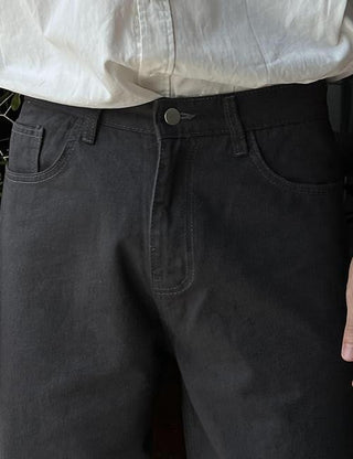 Allo Cotton Semi-Wide Pants (5 colors)
