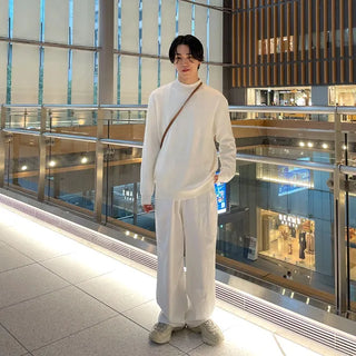 Side pintuck cotton pants