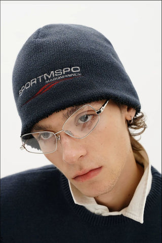 [MASONPRINCE] Double Layer Fleece Lined Knit Beanie