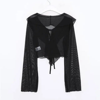 Frilled blouse cardigan