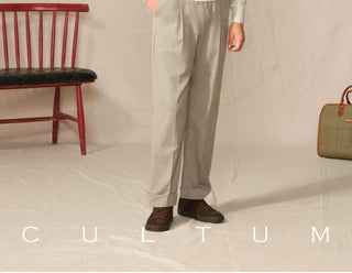 [CULTUM] Cashmere Blend Polo Knit Sweater