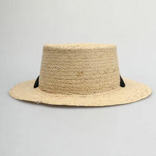 Ribbon boater hat