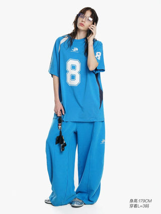 [MASONPRINCE] Combed Cotton No.8 Jersey T-Shirt