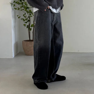 Gradient denim pants