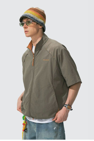 [Monterest] Stand Collar Breathable Zip-Up Jacket