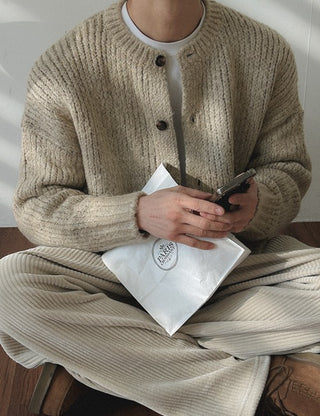 Alpaca Round Cardigan (3 colors)