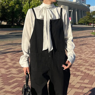 Tie blouse