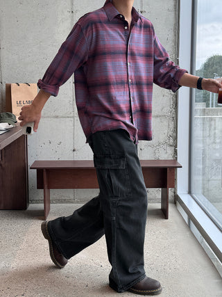 Jude Tartan Check Natural Fit Shirt