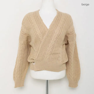 Wrap-design knit