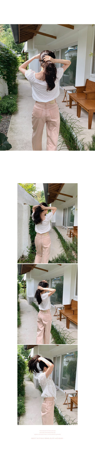 Cotton Flower Blouse - 2 colors