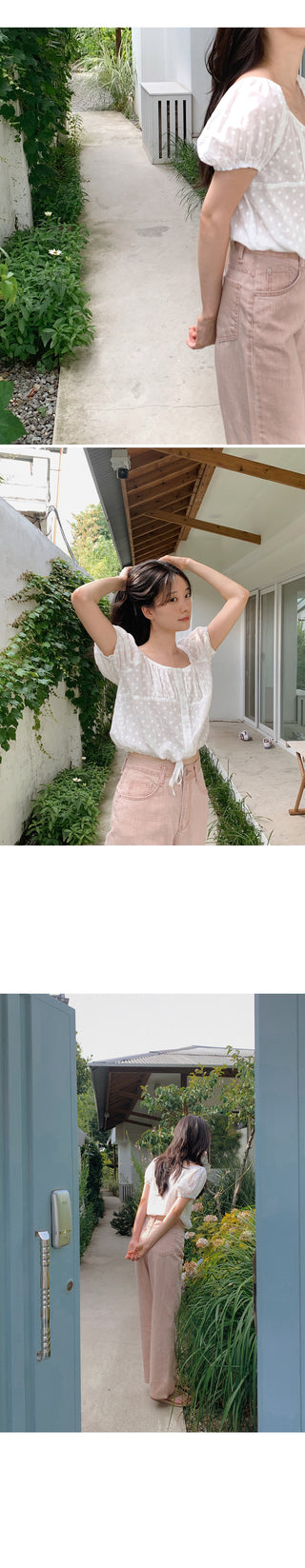 Cotton Flower Blouse - 2 colors