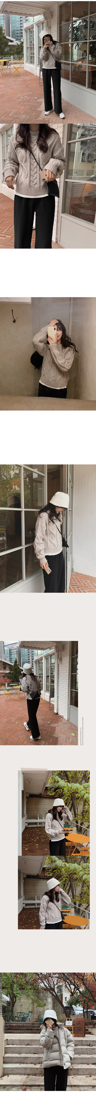(basic/long) Fleece-lined training pants - 2 colors