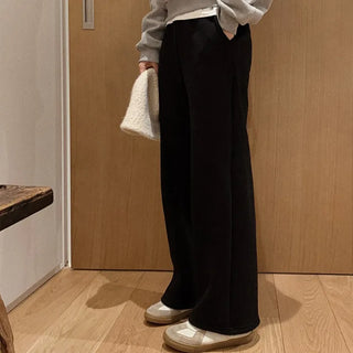 (basic/long) Fleece-lined training pants - 2 colors