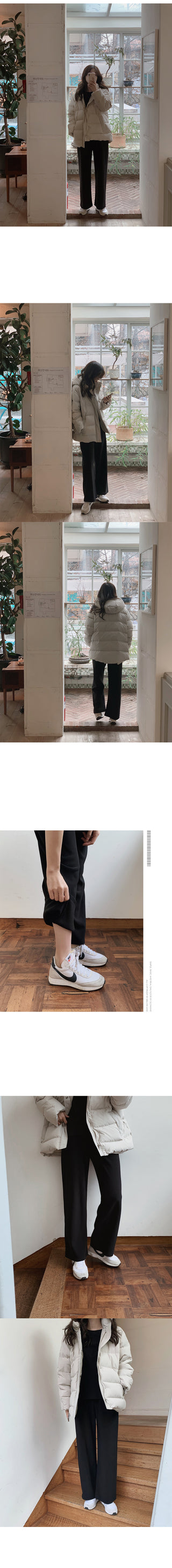 (basic/long) Fleece-lined training pants - 2 colors