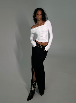 Lynsey Long Sleeve Top White
