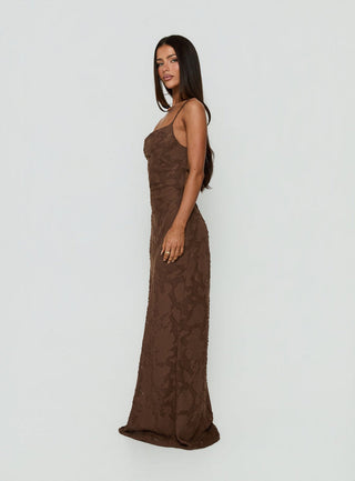 Celena Maxi Dress Brown