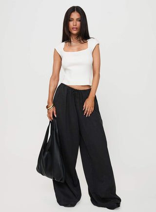 Bungala Oversized Relaxed Pants Black Tall