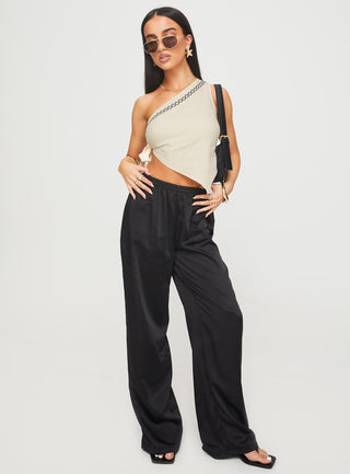 Frankle Top Creamblack