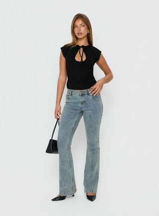 Bethany Low Rise Bootleg Jeans Ice Wash