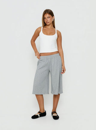 Nikko Longline Fleece Shorts Grey Marle