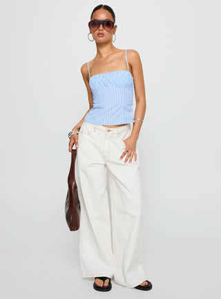 Isolabella Top Blue Stripe