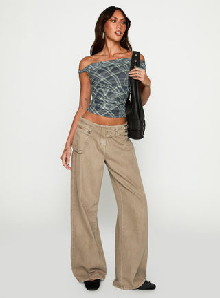 Sweet Embrace Off Shoulder Top Multi