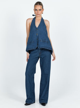 Hills Halter Denim