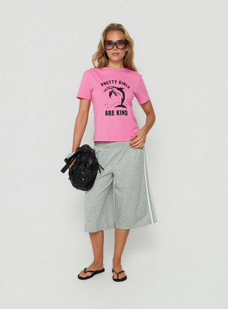Sayllor Longline Sweatshorts Grey Marle