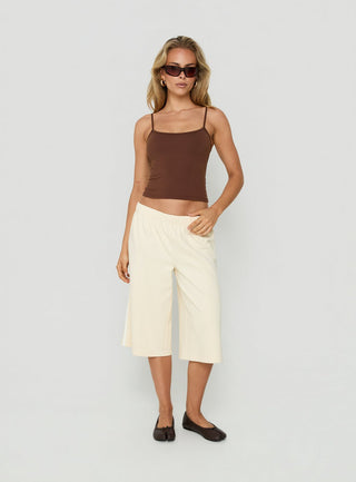 Sayllor Longline Sweatshorts Cream