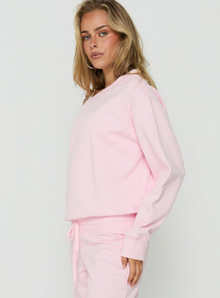 Wellness Off The Shoulder Jumper Pink