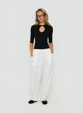 Mankind Baggy Cargo Pants White