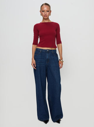 Elaia 34 Sleeve Top Red