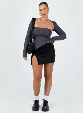 Lowell Mini Skirt Black