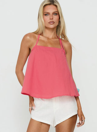 Dearest Low Back Babydoll Top Guava