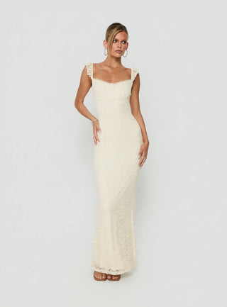 Beacall Maxi Dress Lemon
