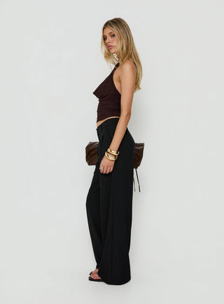Archer Mid Rise Baggy Pants Black